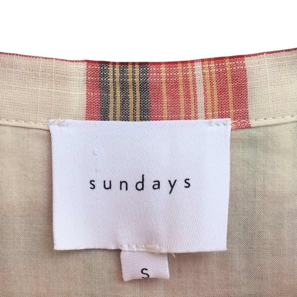 Sundays Jacques Long Sleeve Plaid Dress Pintuck Boho Dress NEW - Picture 15 of 15